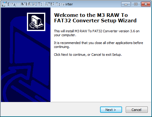M3 RAW To FAT32 Converter v3.6免费版