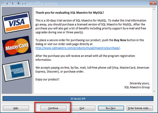 SQL Maestro for MySQL(mysql数据库管理) v17.5.0.7官方版