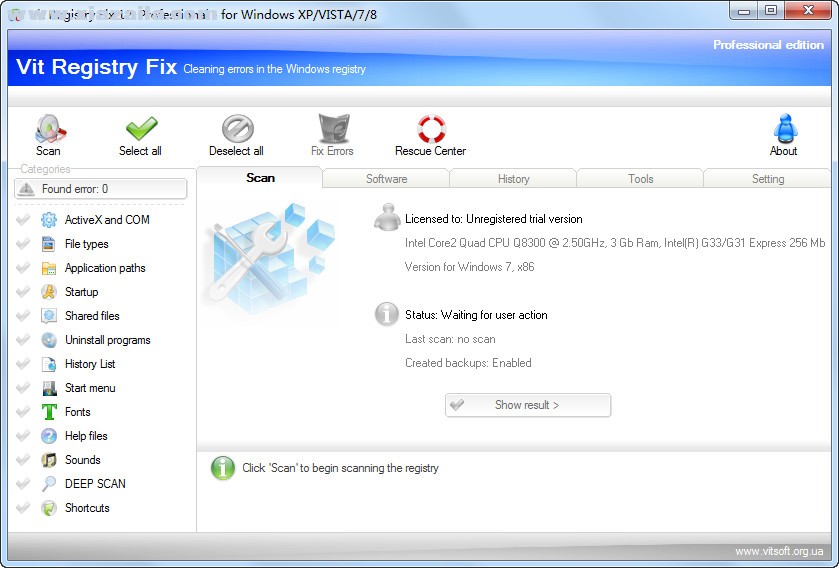 Vit Registry Fix(注册表修复软件) v14.3.0免费版