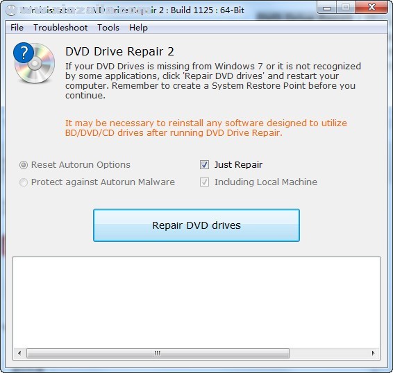 DVD Drive Repair(DVD修复软件) v2.2.2.1125官方版
