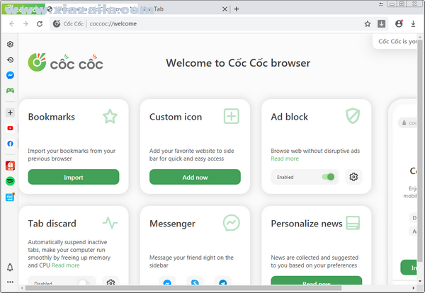 CocCoc浏览器 v93.0.106官方版