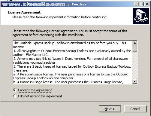Outlook Express Backup Toolbox v2.0.0.0官方版