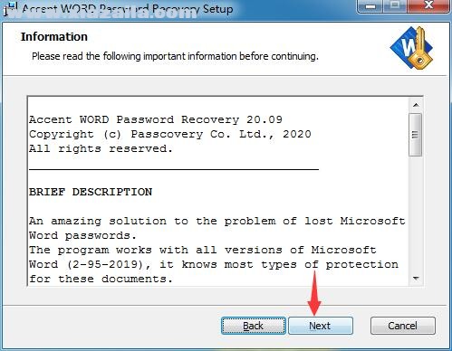 Accent WORD Password Recovery(WORD密码恢复软件) v20.09官方版