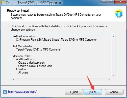 Tipard DVD to MP3 Converter(DVD转MP3格式转换器) v6.1.60官方版