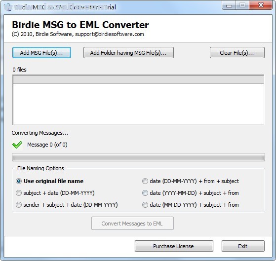Birdie MSG to EML Converter(MSG转EML工具) v2.5.0.0官方版