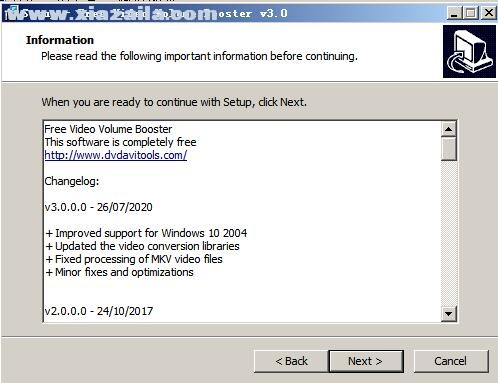 Free Video Volume Booster(视频音量增强器) v3.0.0.0官方版