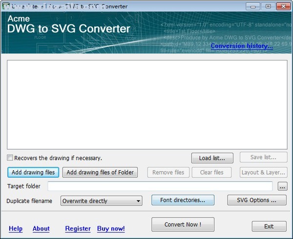 Acme DWG to SVG Converter(DWG转换器) v5.6.8官方版