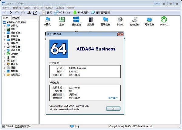 AIDA64 Business v6.75.6128绿色免费版