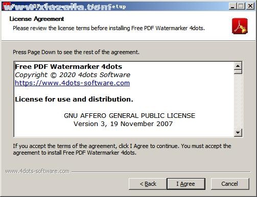 Free PDF Watermarker 4dots(PDF添加水印工具) v1.1官方版