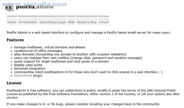 Postfix Admin(Web管理工具) v3.2官方版