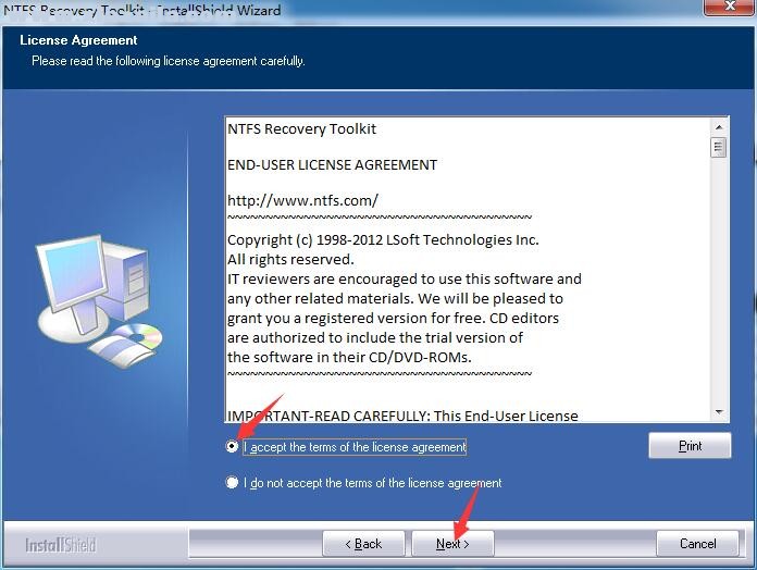 NTFS Recovery Toolkit(NTFS分区文件恢复工具) v2.1 免费版
