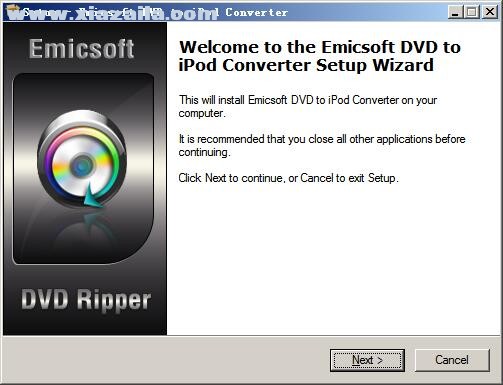 Emicsoft DVD to iPod Converter(DVD转ipod转换器) v4.1.18官方版