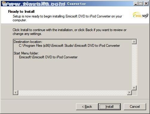 Emicsoft DVD to iPod Converter(DVD转ipod转换器) v4.1.18官方版
