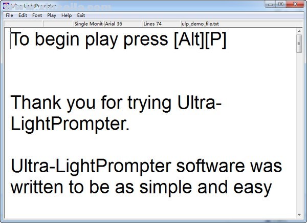 Ultra-LightPrompter(提词器软件) v1.3.2免费版
