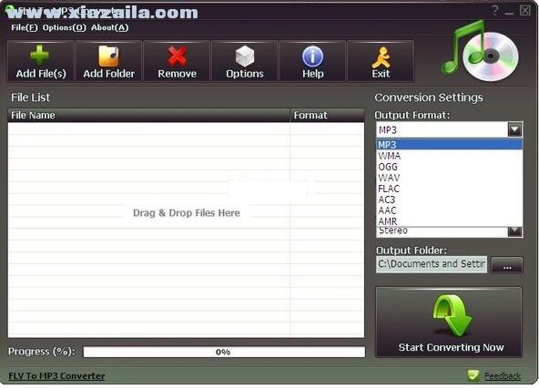FLV To MP3 Converter(flv转mp3软件) v3.0绿色免费版