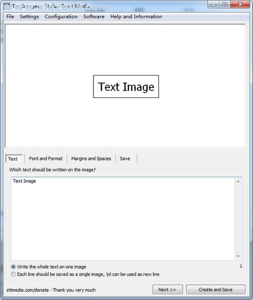 文字转图片软件(TextImages) v1.1.0.0免费版