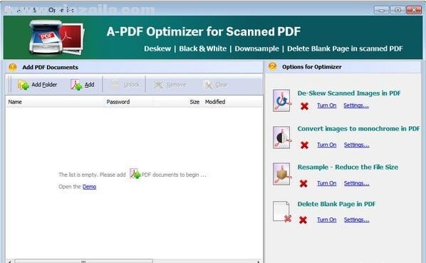 PDF扫描优化工具(A-PDF Scan Optimizer) v2.9官方版