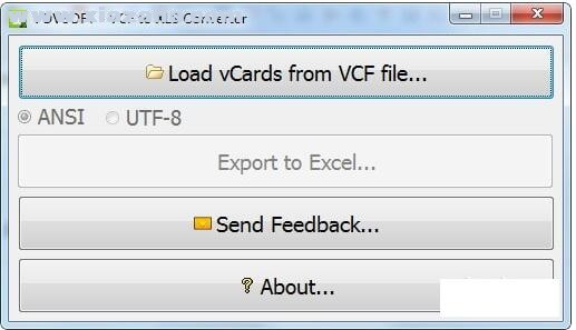 VCF to XLS Converter(VCF转XLS软件) v1.7免费版