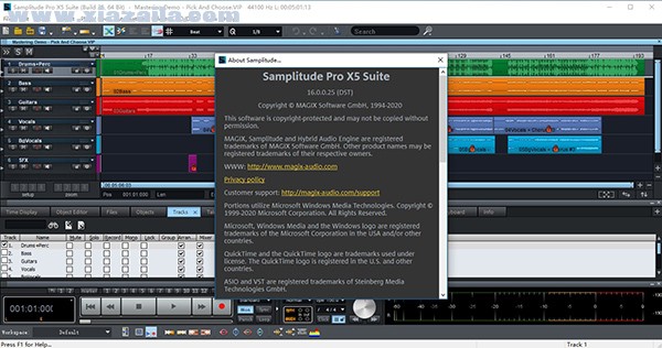 Samplitude Pro X5 Suite免费版 v16.0.0.25附安装教程
