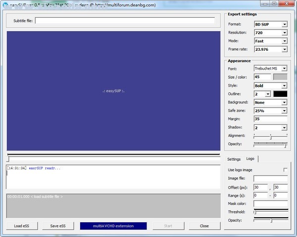 easySUP(视频字幕制作软件) v0.7.0.0免费版