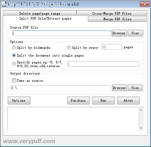 VeryPDF PDF Split-Merge(PDF文件拆分软件)