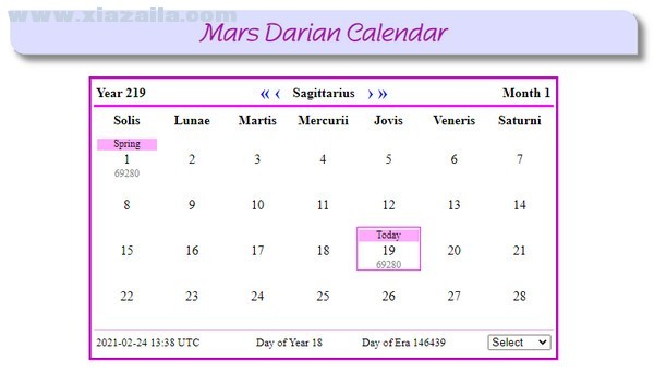 marsCalendar(火星日历) v1.0官方版