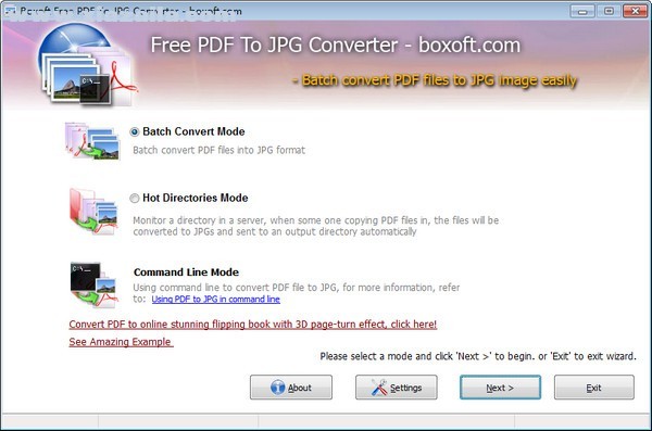 Boxoft PDF To JPG Converter(<a href=