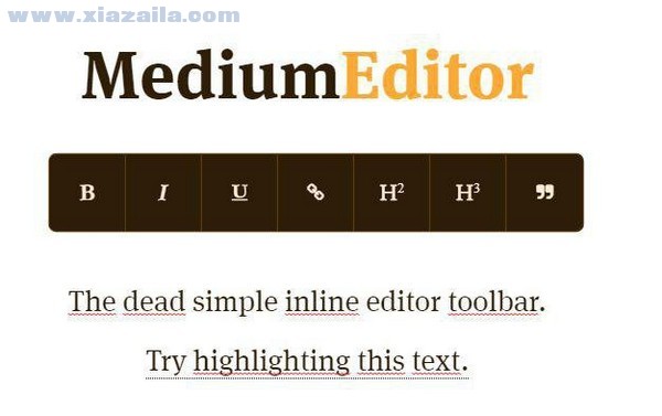 MediumEditor(内联编辑器工具栏) v5.23.3官方版