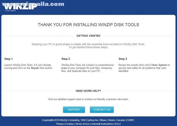 WinZip Disk Tools(磁盘垃圾清理工具) v1.0免费版