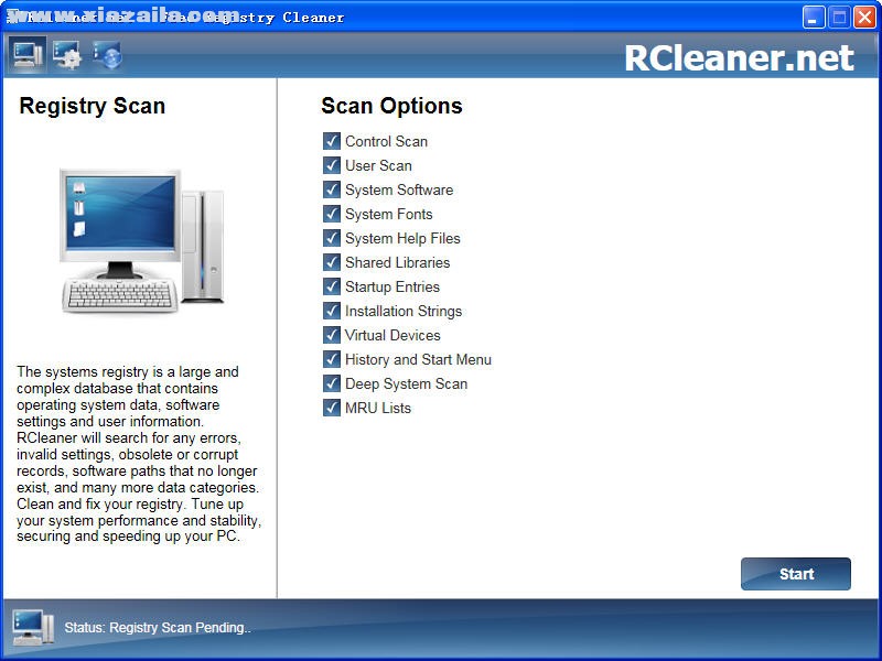 RCleaner(注册表清理软件) v5.50.6911 官方版