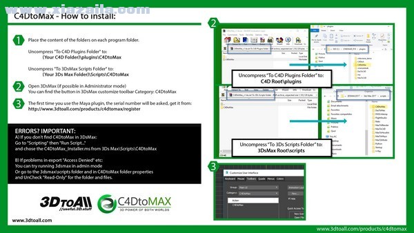 C4DToMax(C4D与3DMax互导插件) v1.4免费版
