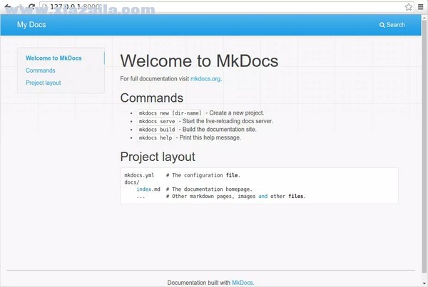 MkDocs(静态网站生成器) v1.1.2免费版