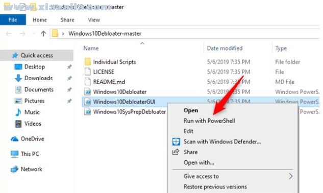 Windows 10 Debloater(Win10自带应用删除工具) 官方版