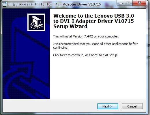 联想usb3.0转DVI/VGA驱动 v1071官方版