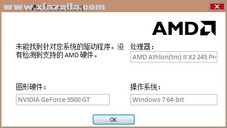 AMD官方显卡驱动检测工具 v1.1.0 绿色版