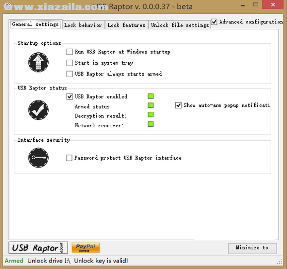 USB Raptor(用USB设备锁定解锁电脑工具) v0.43 官方版
