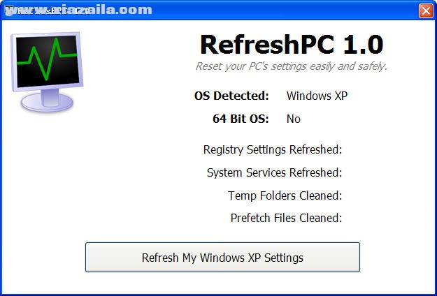 RefreshPC(系统恢复默认设置软件) v2.0 免费版