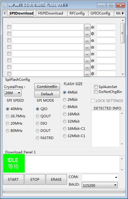 flash download tools(ESP32模组烧录软件) v3.6.6官方版