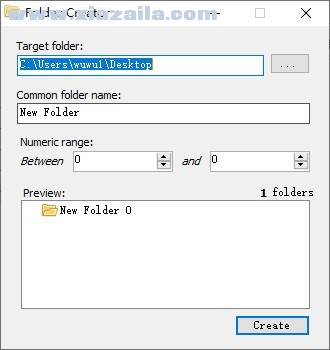 Folder Creator(批量文件夹创建器) v1.0免费版