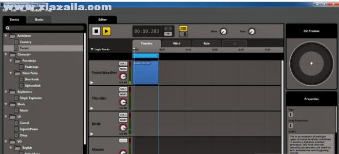 FMOD Studio(游戏音乐编辑创造工具) v1.02.01免费版