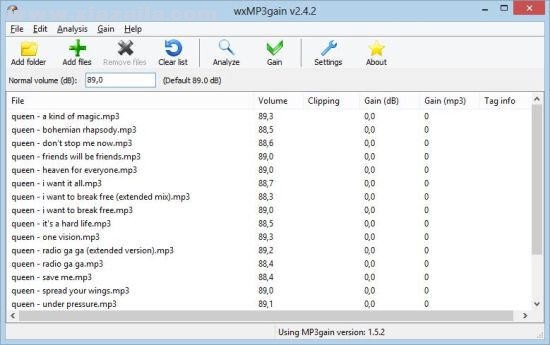 wxMP3gain(MP3音量自动平均化软件) v2.4.3免费版