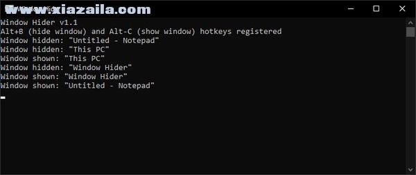 Window Hider(隐藏显示窗口软件) v1.1官方版