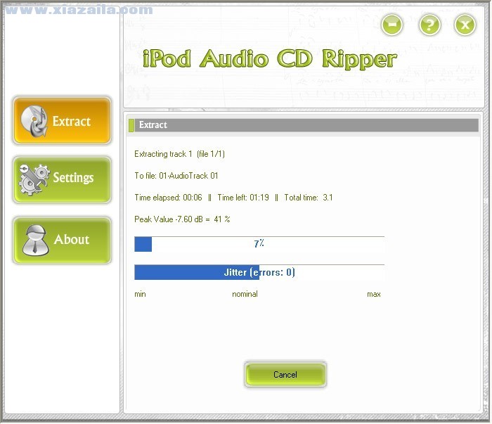iPod Audio CD Ripper(cd提取工具) v1.0.0.18免费版