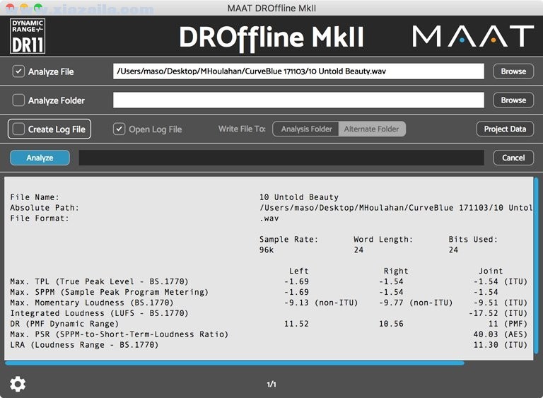 MAAT DROffline MkII(MAAT响度测量插件) v1.1.12官方版