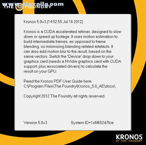 The Foundry Kronos(AE重定时运动模糊插件) v5.0v4官方版