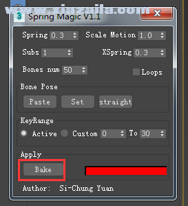 spring magic(3dmax飘带插件) v1.1 免费版