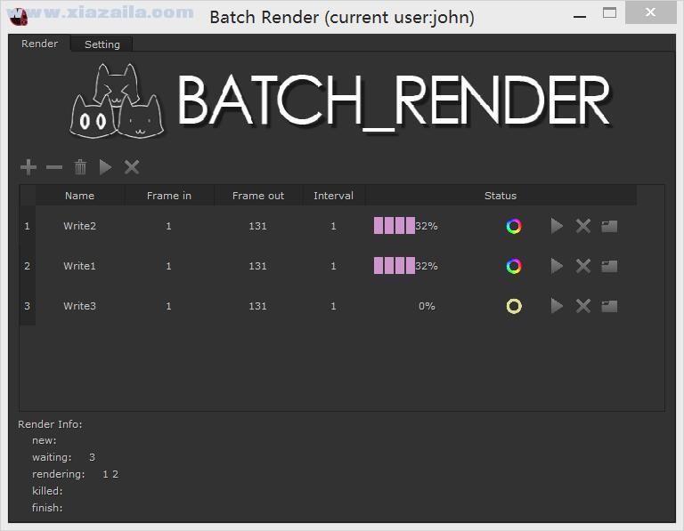 Batch Render(NUKE批量渲染插件) v1.2 免费版