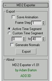 md2模型导入导出3dmax插件(md2Importer.ms) 免费版