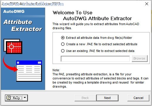 AutoDWG Attribute Extractor(CAD属性提取工具) v2019官方版