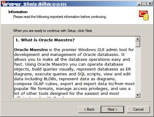 Oracle Maestro(数据库管理软件)(4)